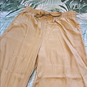Abercrombie & Fitch Mustard Boho Drawstring Pants